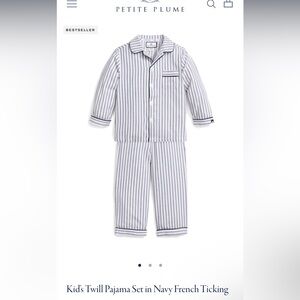 Petite Plume Striped Pajama Set